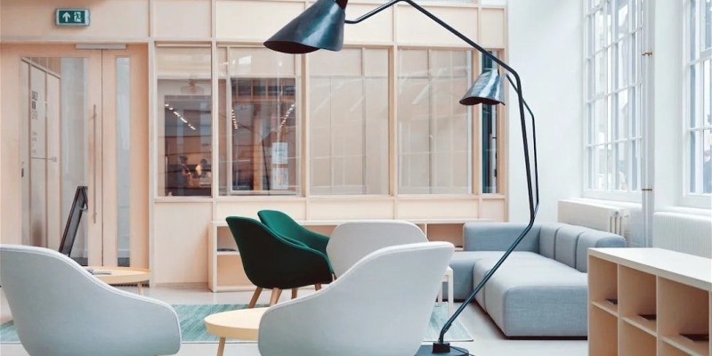 Office in living room  sau living room office